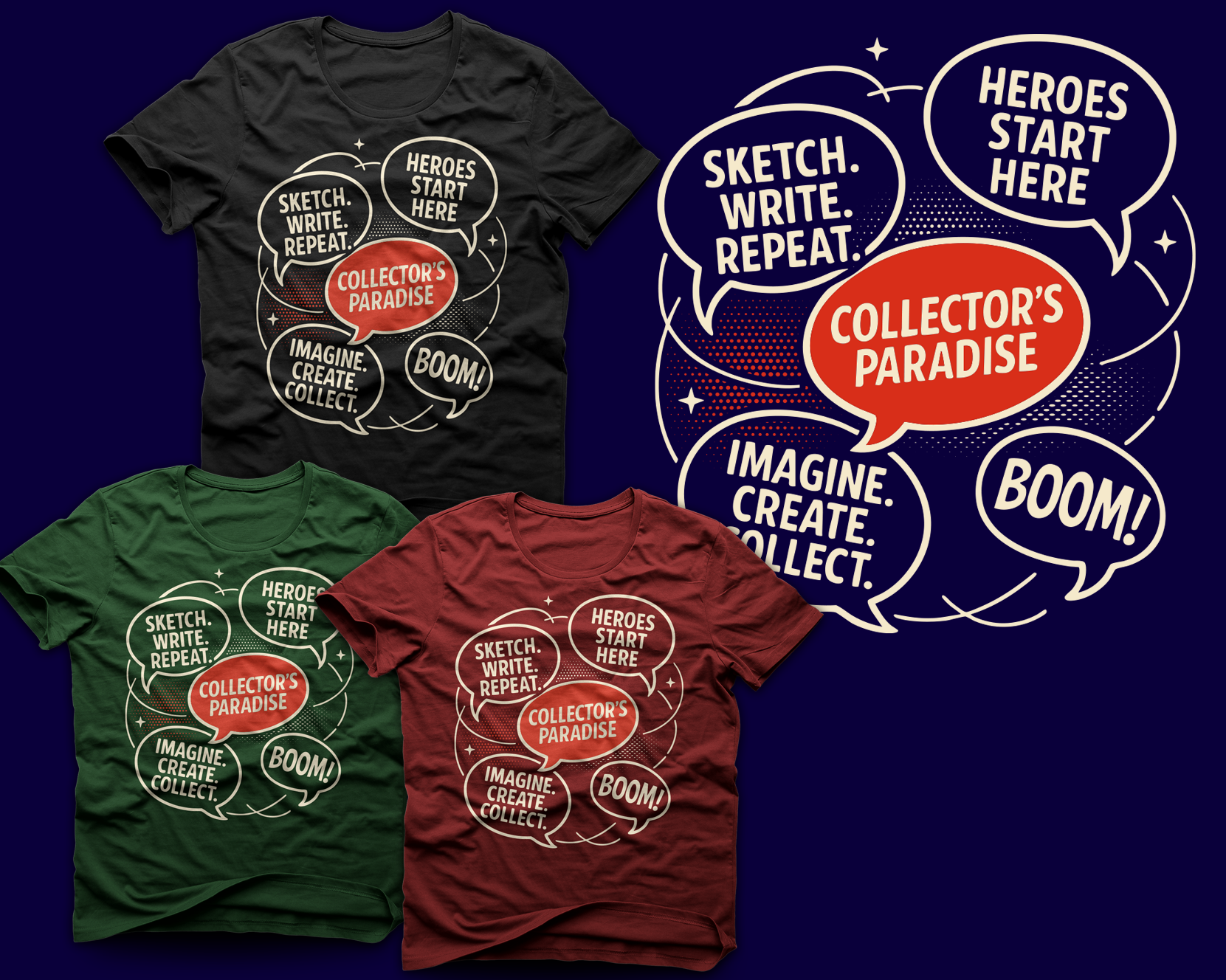 T-Shirt-Design von Xerox für Collector's Paradise | Design #36228764