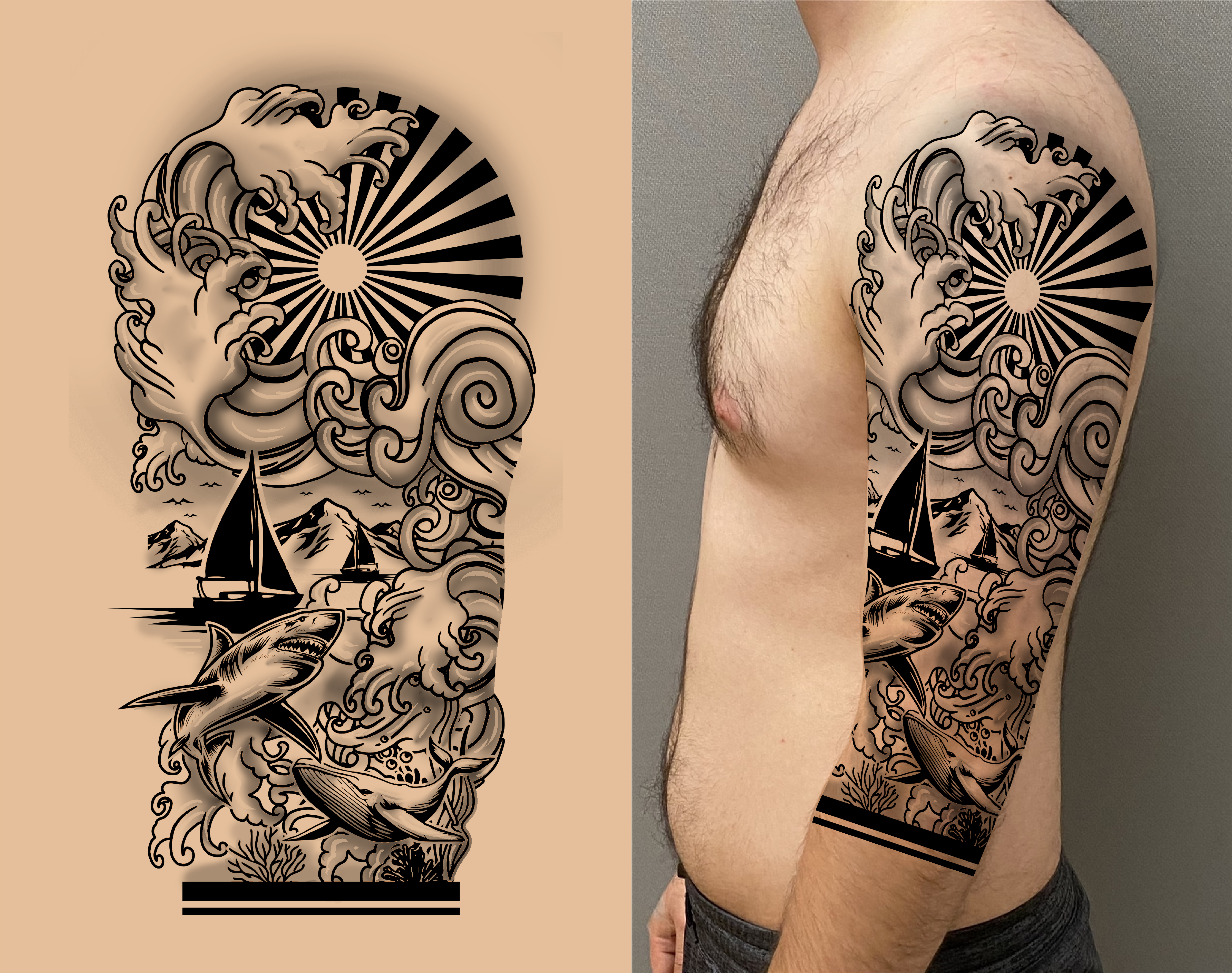 Tattoo Design by John Mark Arts for this project | Design #36191528