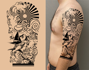 Tattoo Design by John Mark Arts for this project | Design: #36191529