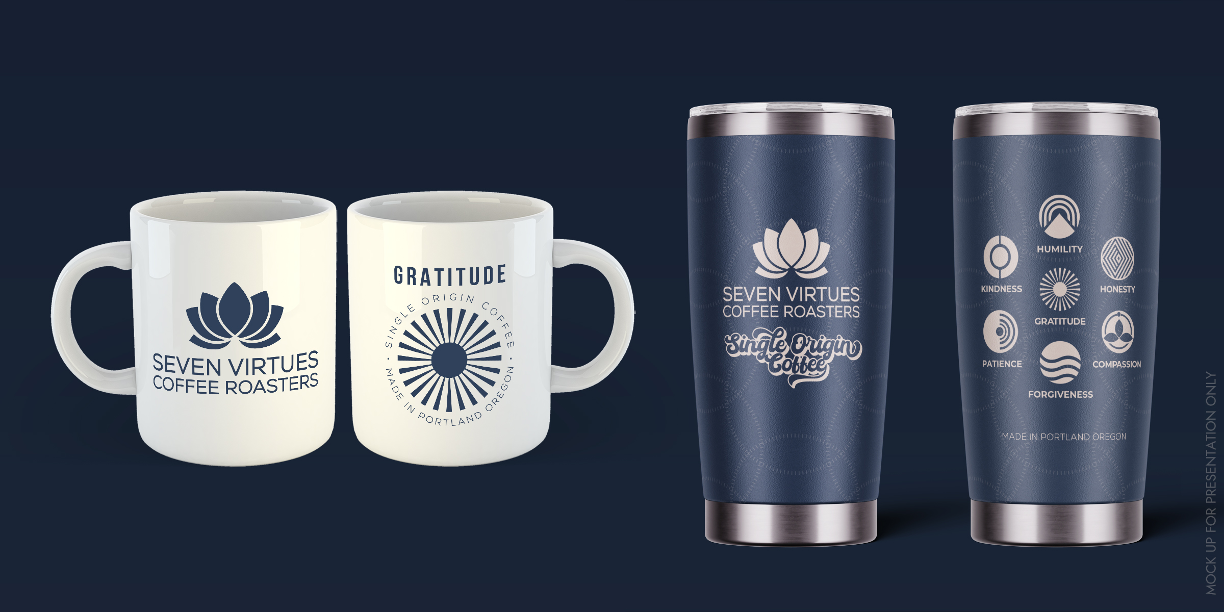 Diseño de Taza por NancyTan para Seven Virtues Coffee Roasters | Diseño #36210542