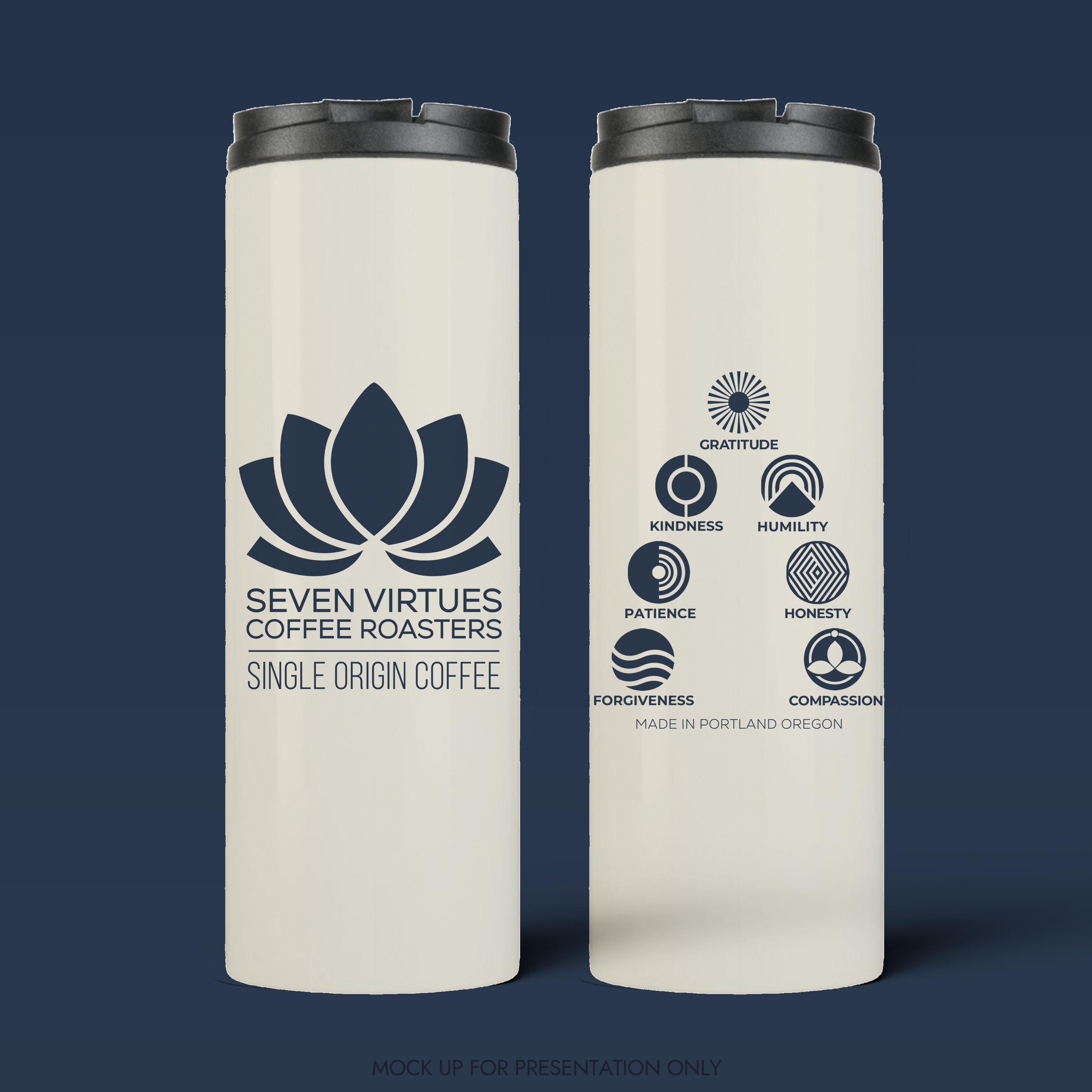 Diseño de Taza por NancyTan para Seven Virtues Coffee Roasters | Diseño #36248050