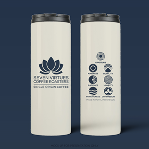 Cup and Mug Design by NancyTan for Seven Virtues Coffee Roasters | Design: #36252238