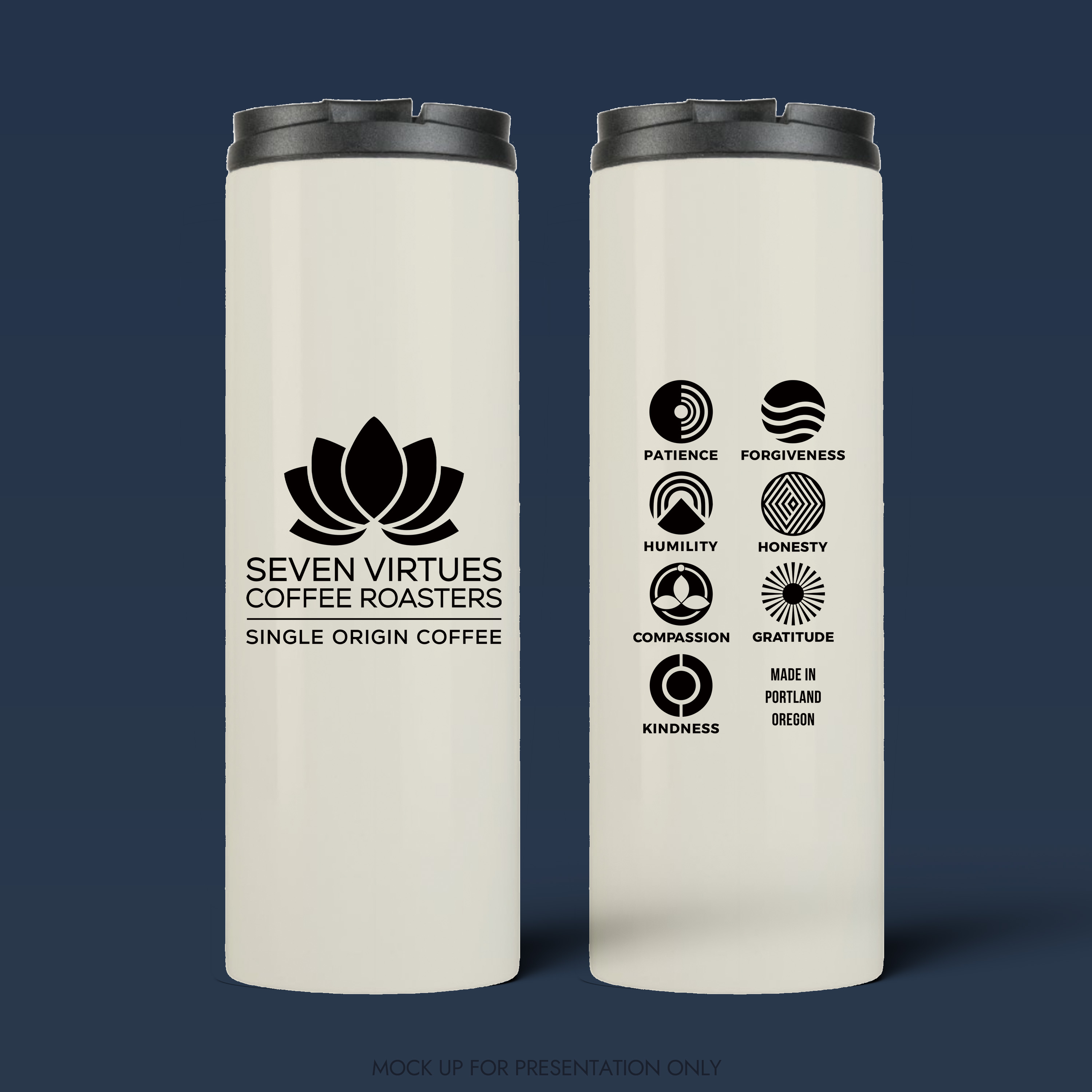 Diseño de Taza por NancyTan para Seven Virtues Coffee Roasters | Diseño #36282418