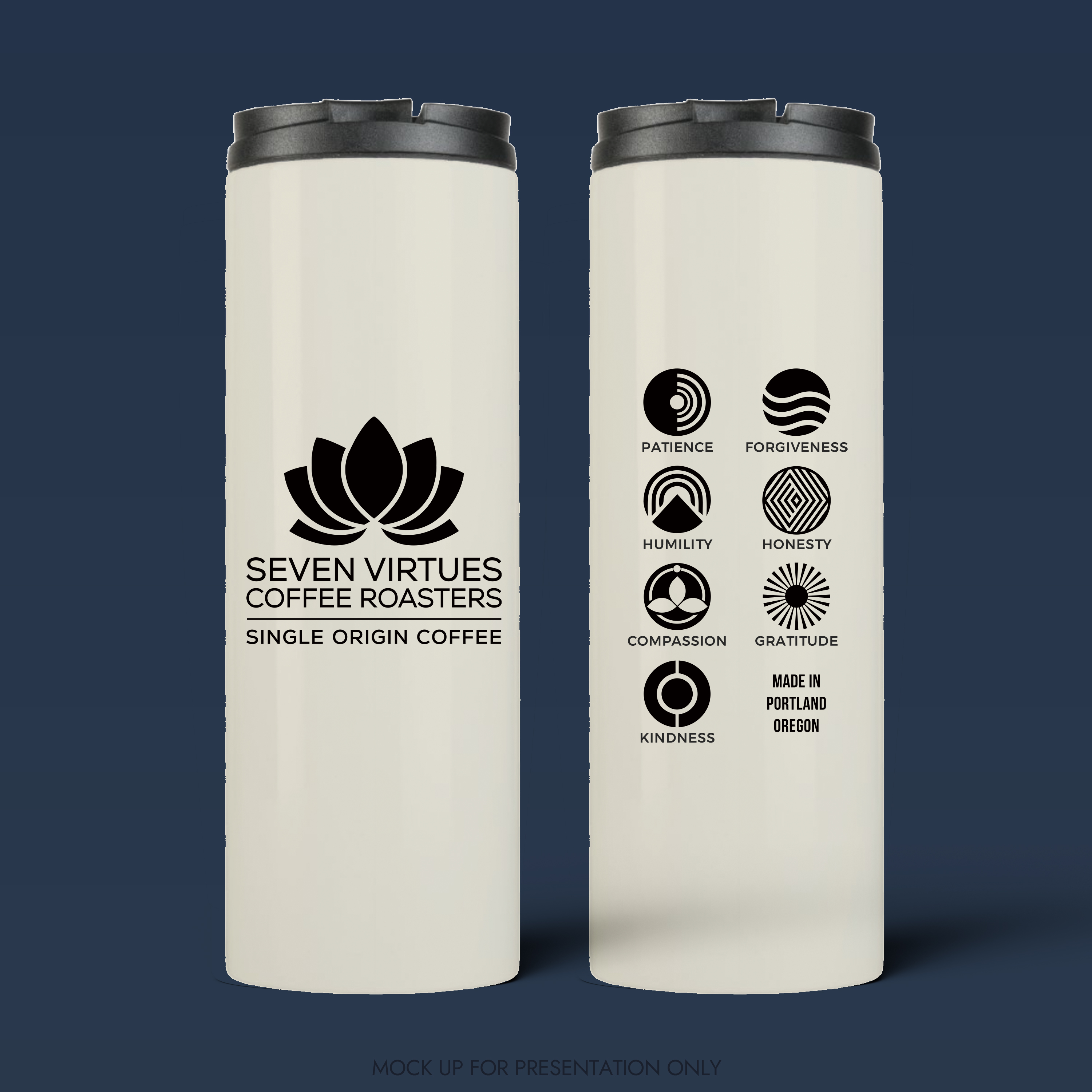 Diseño de Taza por NancyTan para Seven Virtues Coffee Roasters | Diseño #36290059