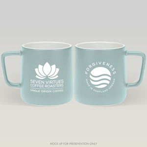 Cup and Mug Design by NancyTan for Seven Virtues Coffee Roasters | Design: #36300717