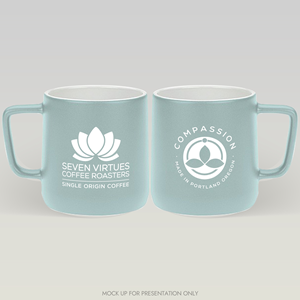 Cup and Mug Design by NancyTan for Seven Virtues Coffee Roasters | Design: #36300718