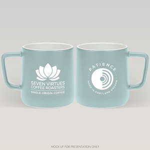 Cup and Mug Design by NancyTan for Seven Virtues Coffee Roasters | Design: #36300721
