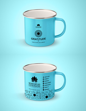 Diseño de Taza por KickArt para Seven Virtues Coffee Roasters | Diseño: #36217121