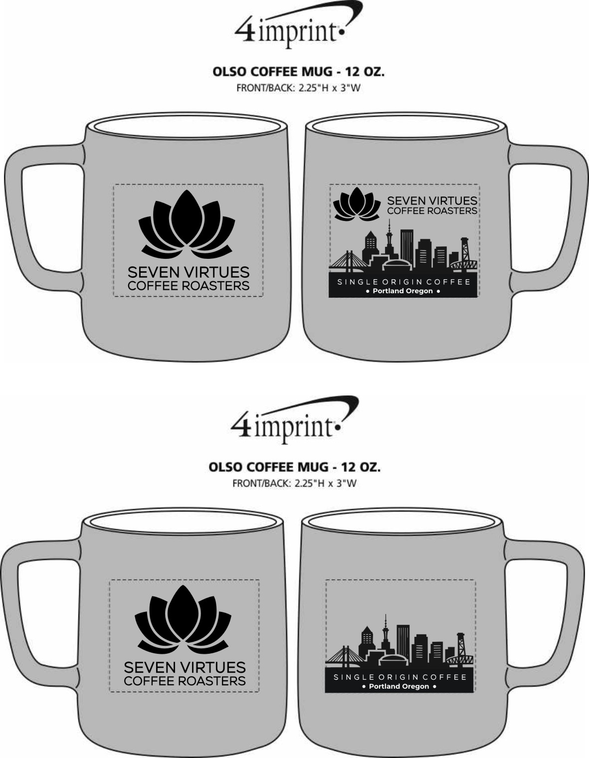 Cup and Mug Design by jancon 2 for Seven Virtues Coffee Roasters | Design #36197751