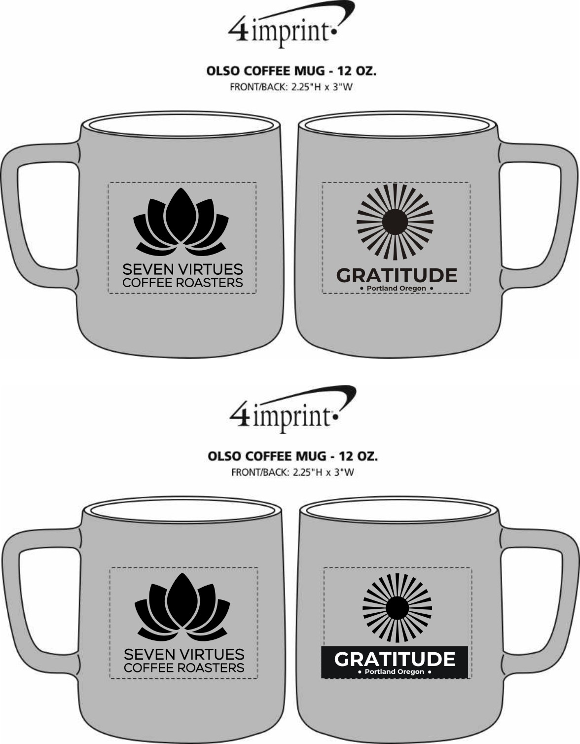 Diseño de Taza por jancon 2 para Seven Virtues Coffee Roasters | Diseño #36203137