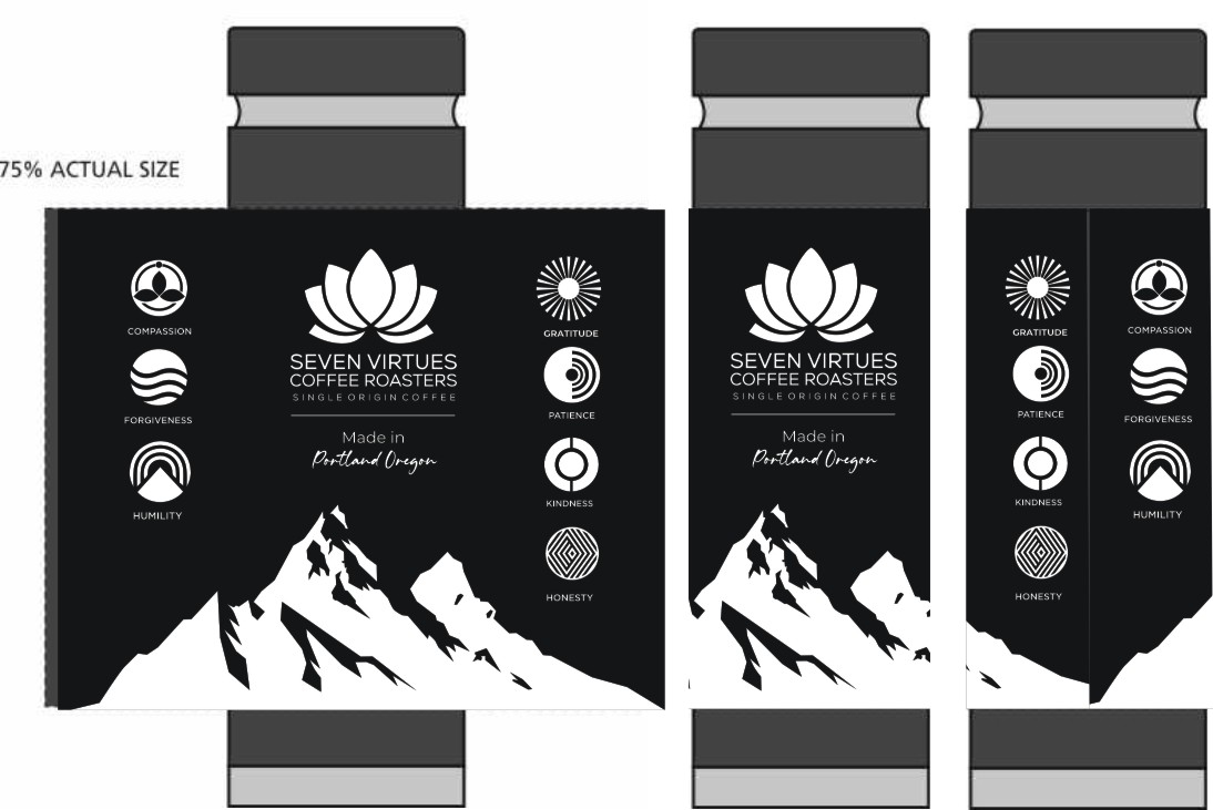 Diseño de Taza por jancon 2 para Seven Virtues Coffee Roasters | Diseño #36203269