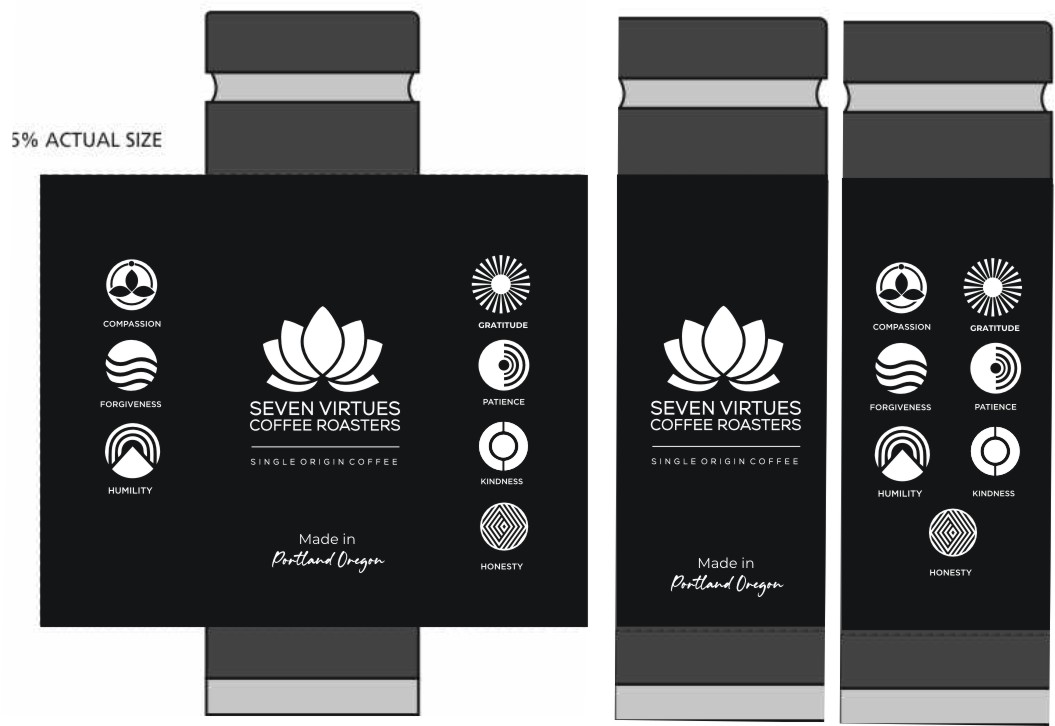 Diseño de Taza por jancon 2 para Seven Virtues Coffee Roasters | Diseño #36208894