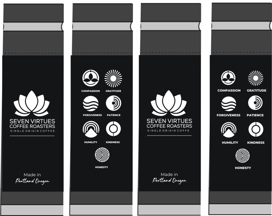 Diseño de Taza por jancon 2 para Seven Virtues Coffee Roasters | Diseño #36243892