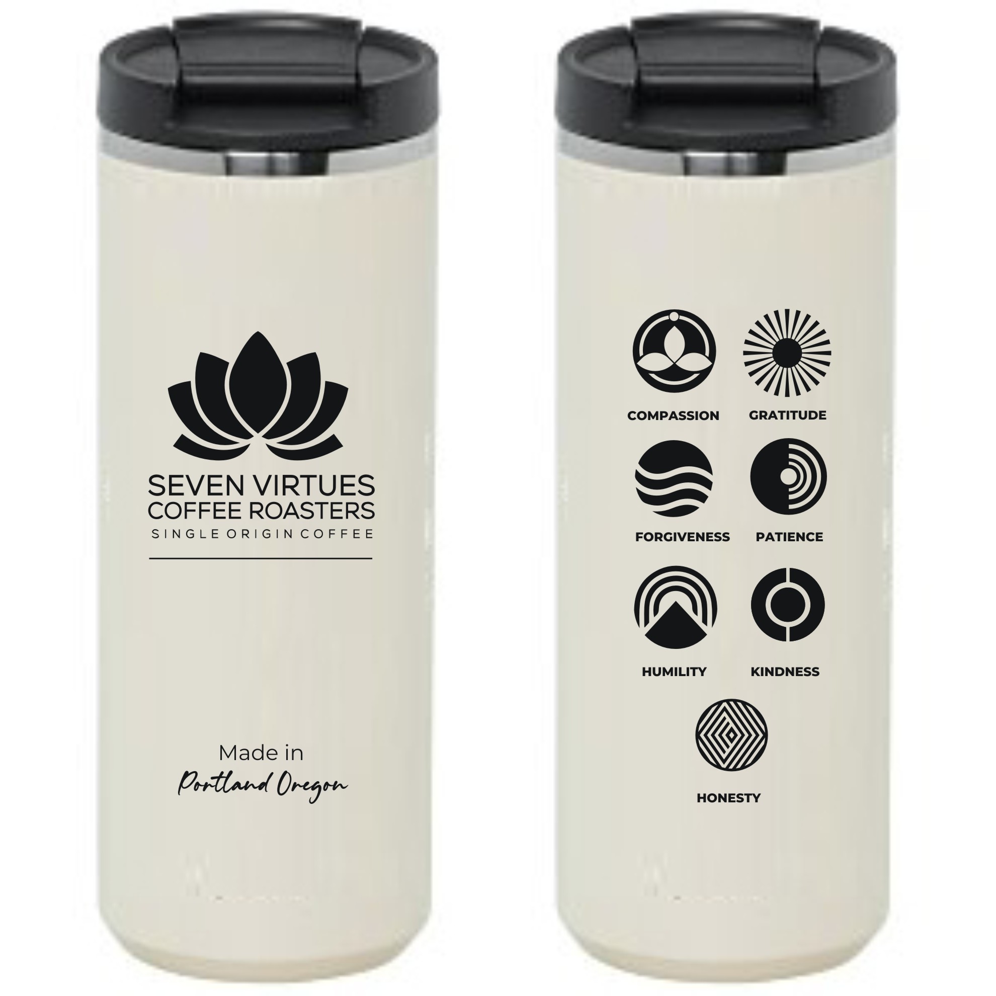 Diseño de Taza por jancon 2 para Seven Virtues Coffee Roasters | Diseño #36243943