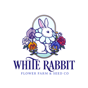 Logo Design by Franabanana for White Rabbit Flower Farm | Design: #36185334