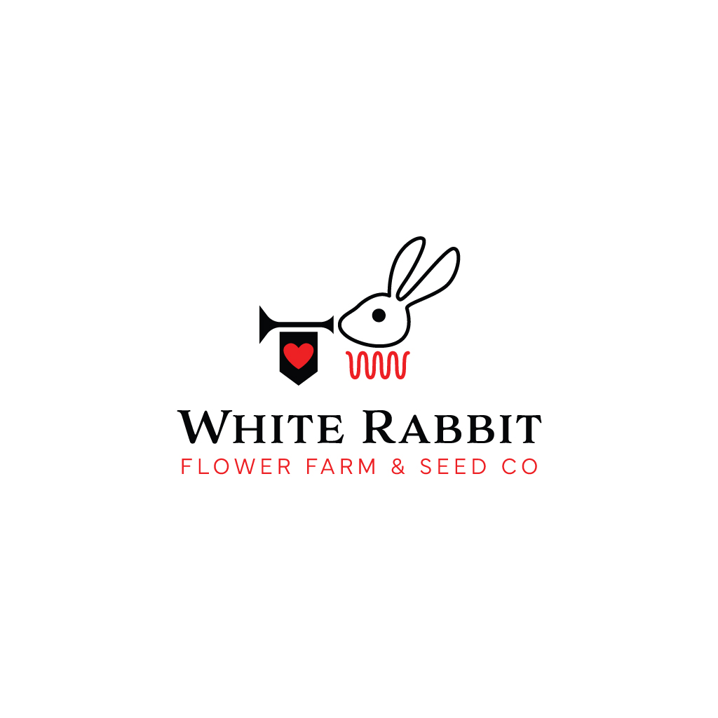 Logo Design by JohnnyCactus for White Rabbit Flower Farm | Design #36179945