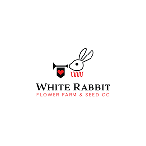Logo Design by JohnnyCactus for White Rabbit Flower Farm | Design: #36179945