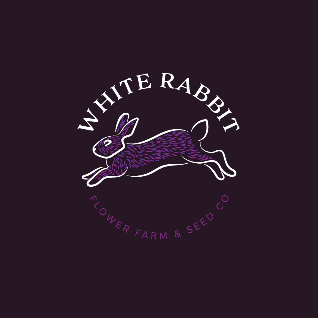 Logo Design by JohnnyCactus for White Rabbit Flower Farm | Design #36187856