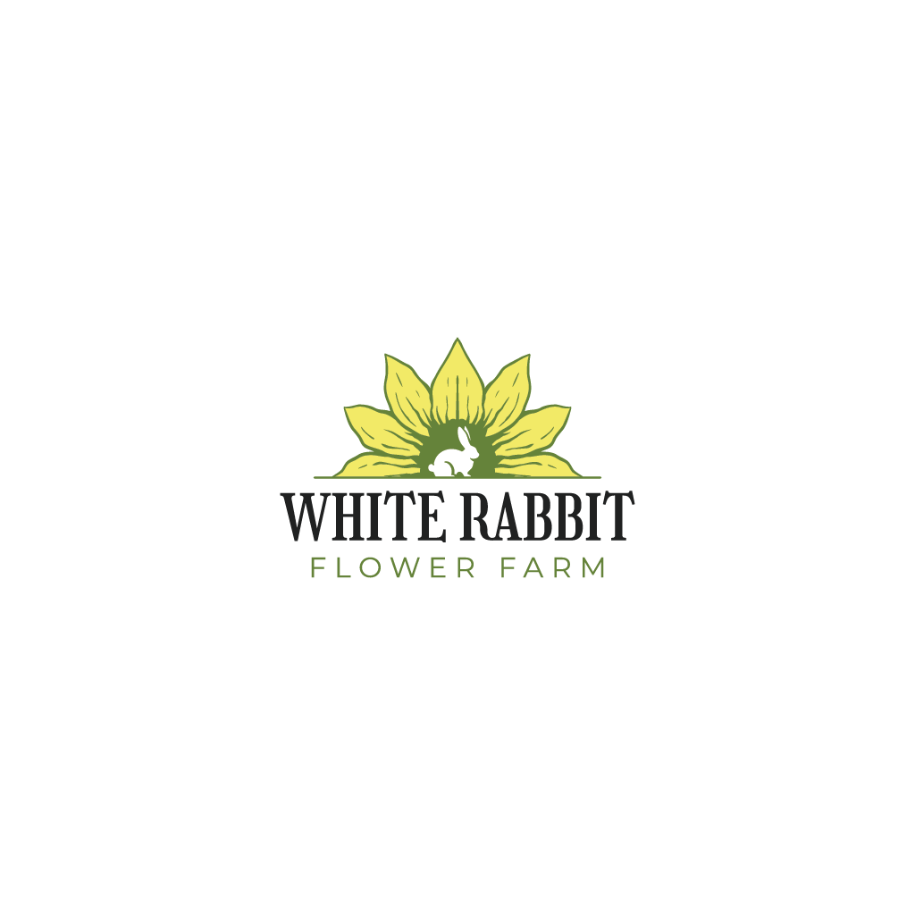 Logo Design by Jerwin Intac for White Rabbit Flower Farm | Design #36185058