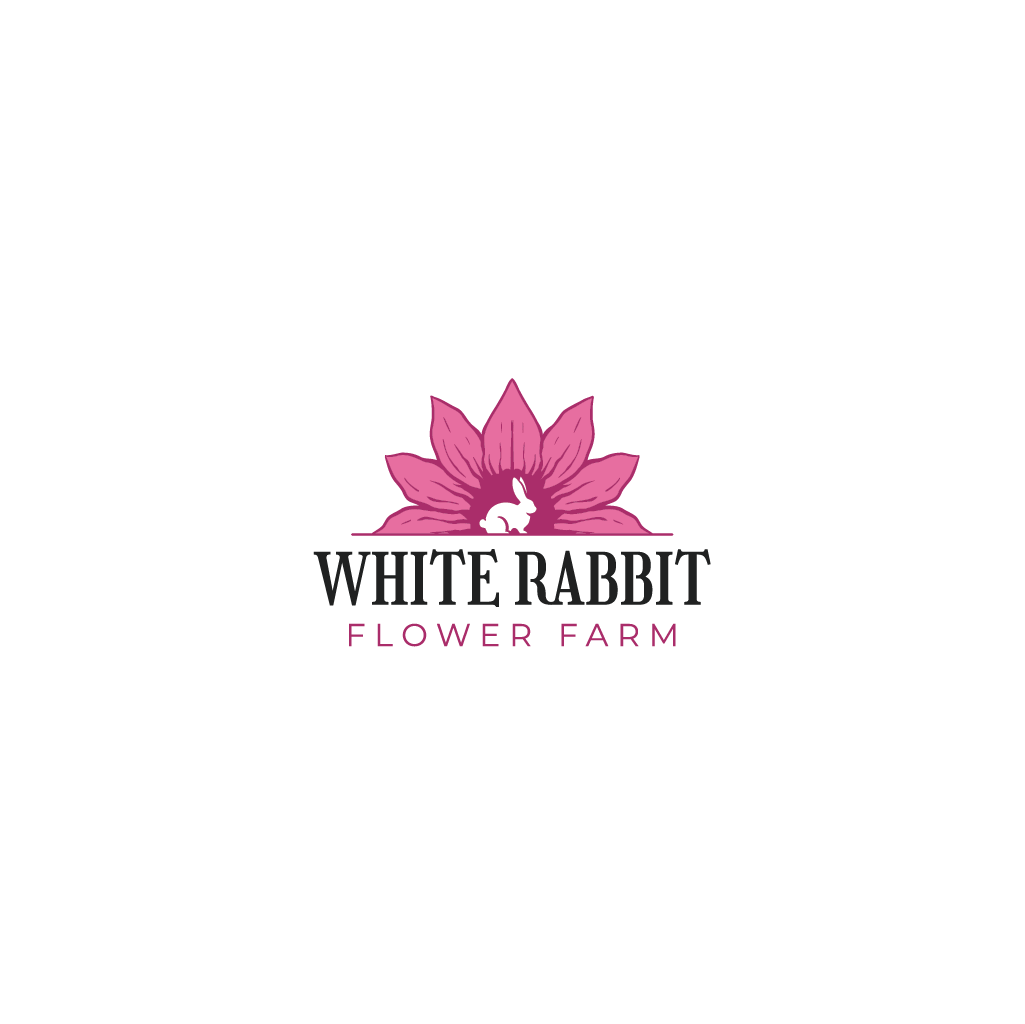 Logo Design by Jerwin Intac for White Rabbit Flower Farm | Design #36189943
