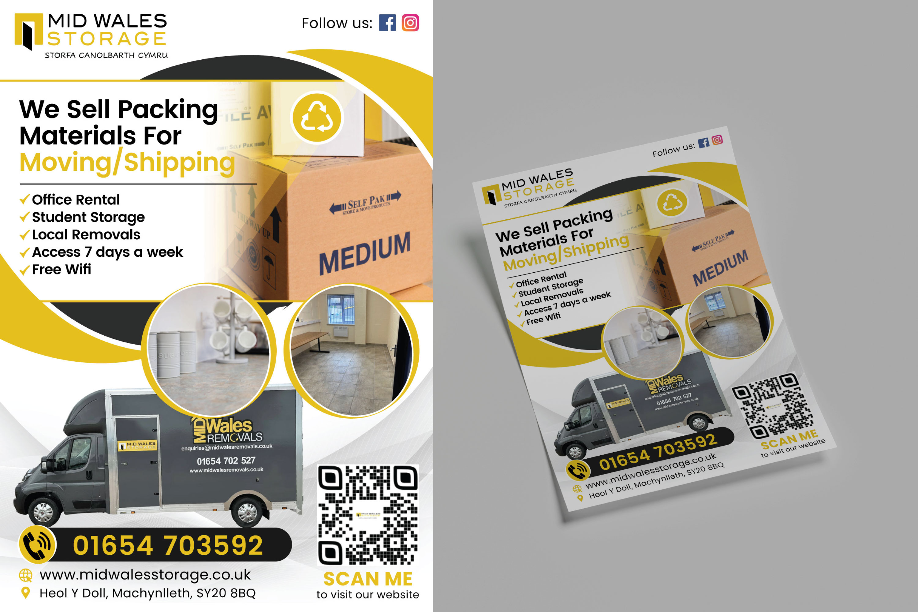 Advertisement Design by Impressive Designs for www.midwalesstorage.co.uk | Design #36180007