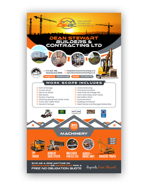Flyer Design by debdesign for DEAN STEWART BUILDERS AND CONTRACTING.CO.NZ | Design: #36199091