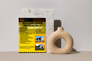 Flyer-Design von upworkboy73 für DEAN STEWART BUILDERS AND CONTRACTING.CO.NZ | Design: #36188796