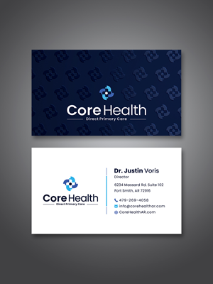 Design de Carte de Visite par Creative Moon Design pour Core Health, PLLC | Design : #36189356