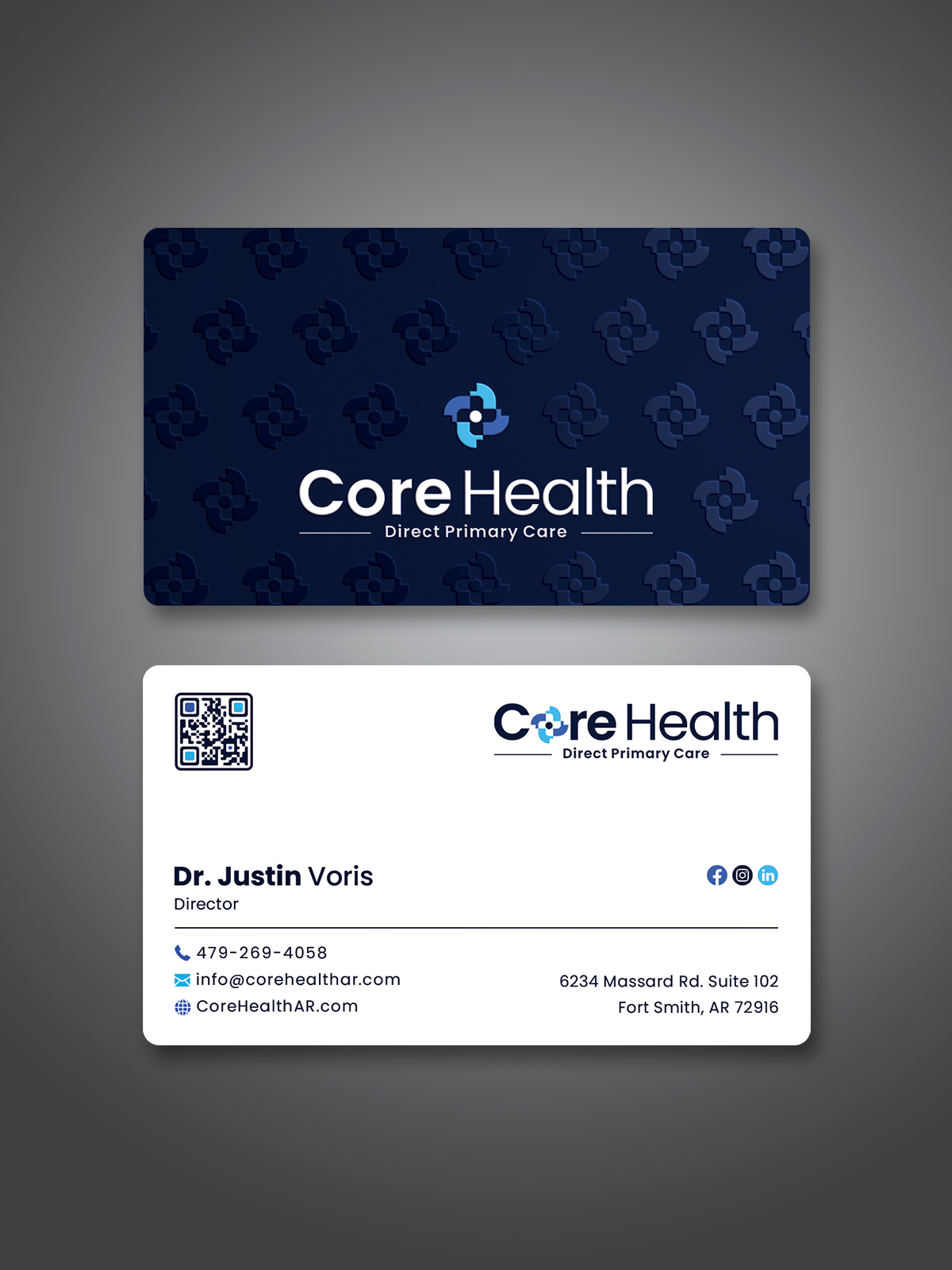 Business Card Design by Creative Moon Design for Core Health, PLLC | Design #36189448