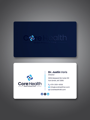 Design de Carte de Visite par Creative Moon Design pour Core Health, PLLC | Design : #36189449