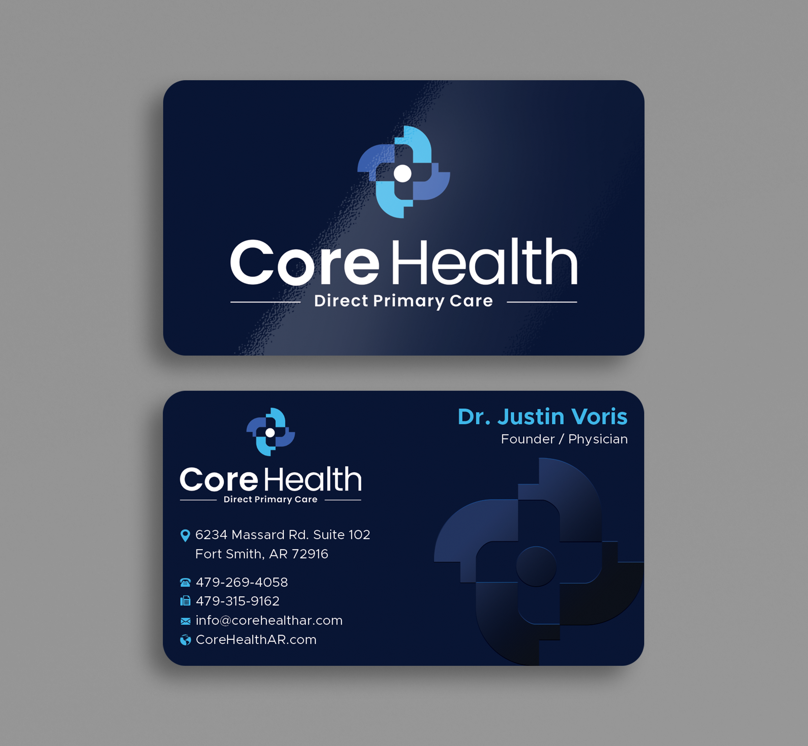 Business Card Design by Expert Bappy for Core Health, PLLC | Design #36192003