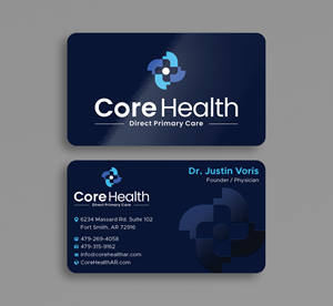 Business Card Design by Expert Bappy for Core Health, PLLC | Design: #36192003