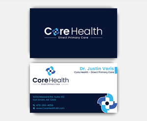 Design de Carte de Visite par DesignerShahadat pour Core Health, PLLC | Design : #36188792