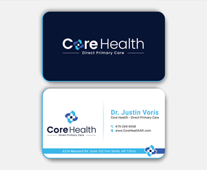 Design de Carte de Visite par DesignerShahadat pour Core Health, PLLC | Design : #36188821