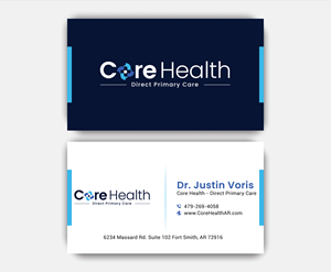 Design de Carte de Visite par DesignerShahadat pour Core Health, PLLC | Design : #36190556