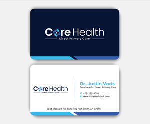 Design de Carte de Visite par DesignerShahadat pour Core Health, PLLC | Design : #36190557