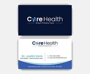 Design de Carte de Visite par DesignerShahadat pour Core Health, PLLC | Design : #36190562