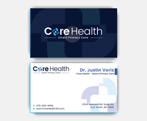 Design de Carte de Visite par DesignerShahadat pour Core Health, PLLC | Design : #36190701