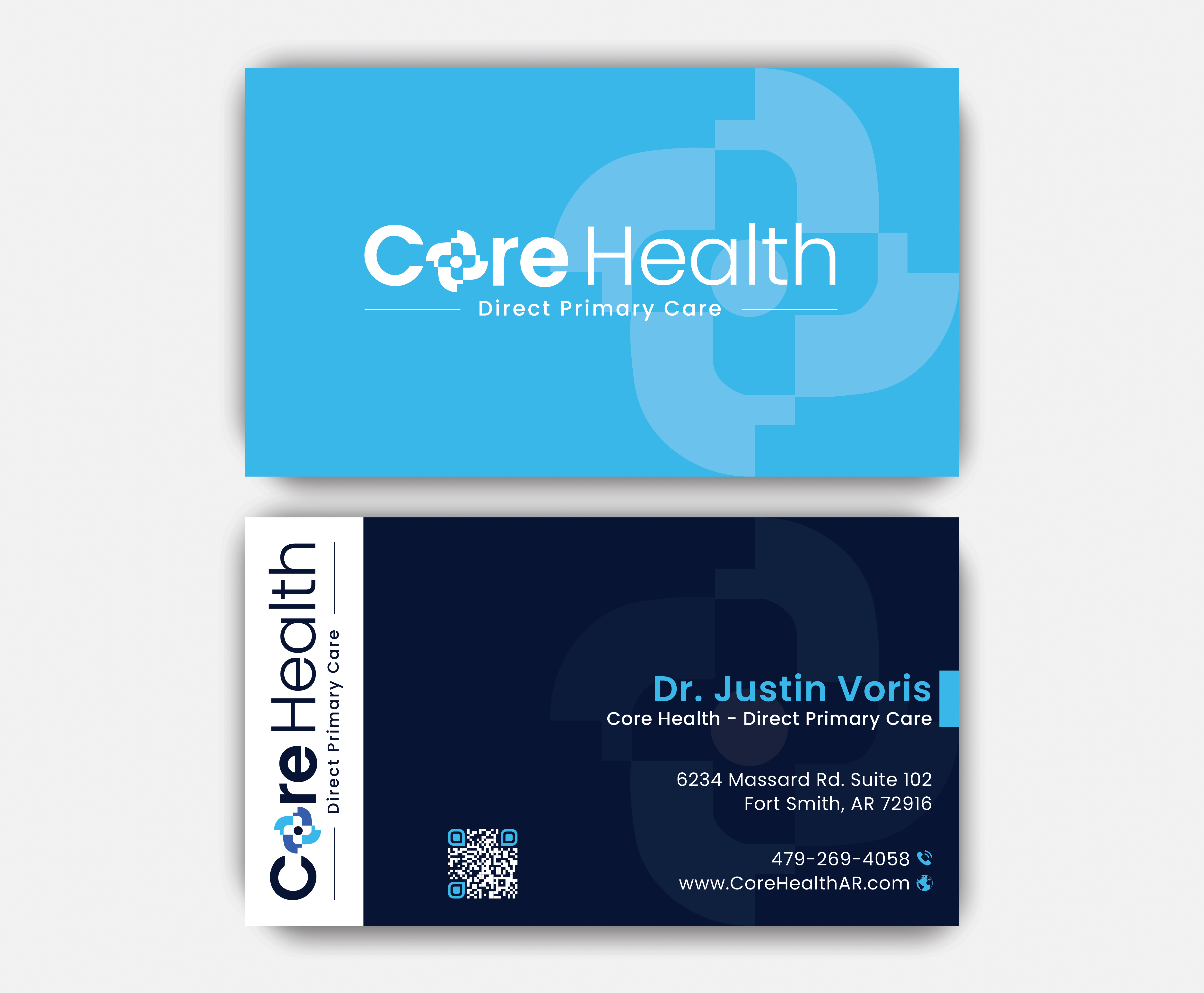 Diseño de Tarjeta de Presentación por DesignerShahadat para Core Health, PLLC | Diseño #36190706