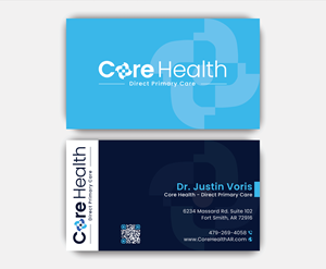 Design de Carte de Visite par DesignerShahadat pour Core Health, PLLC | Design : #36190706
