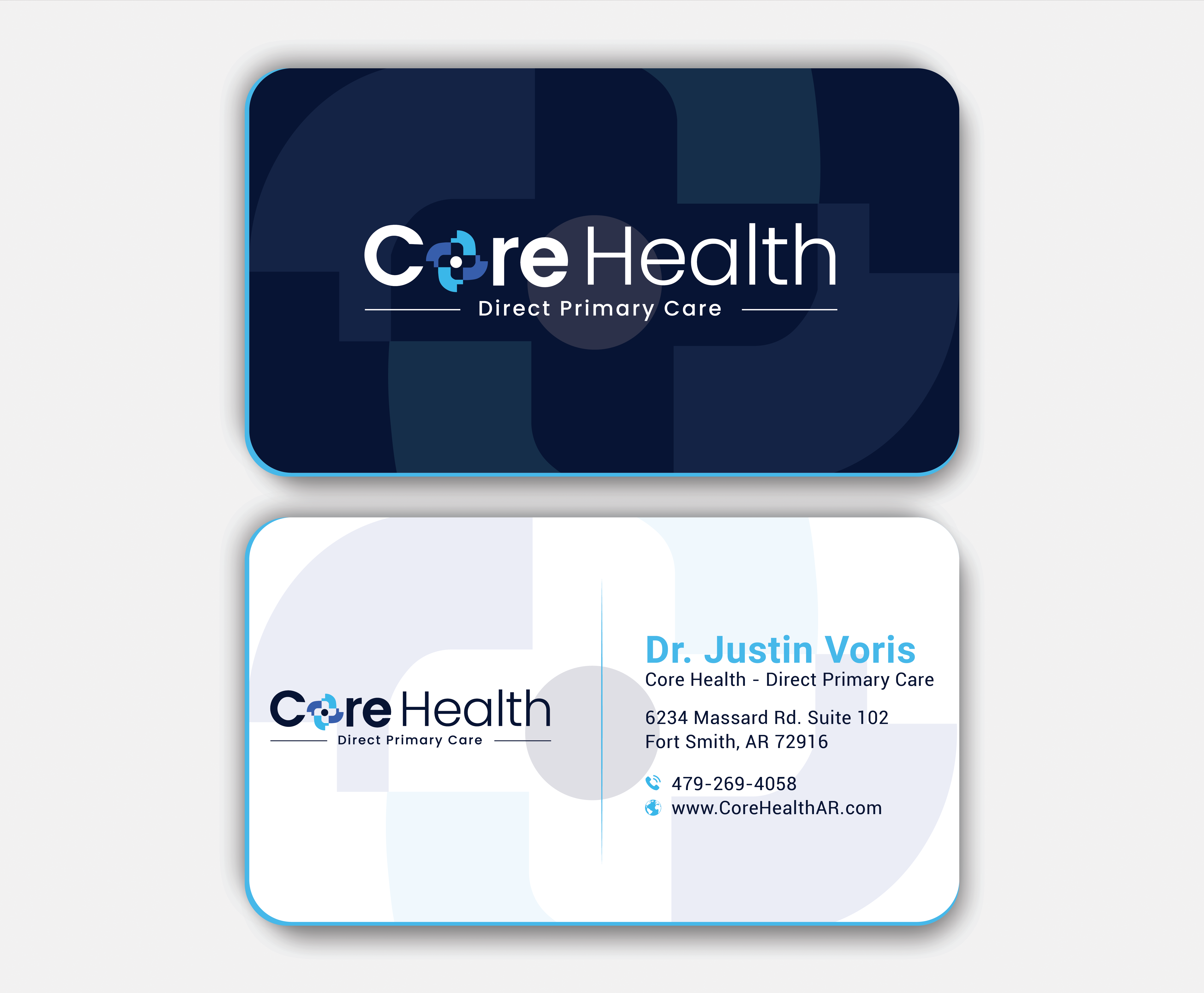 Business Card Design by DesignerShahadat for Core Health, PLLC | Design #36190773