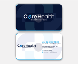 Design de Carte de Visite par DesignerShahadat pour Core Health, PLLC | Design : #36190773
