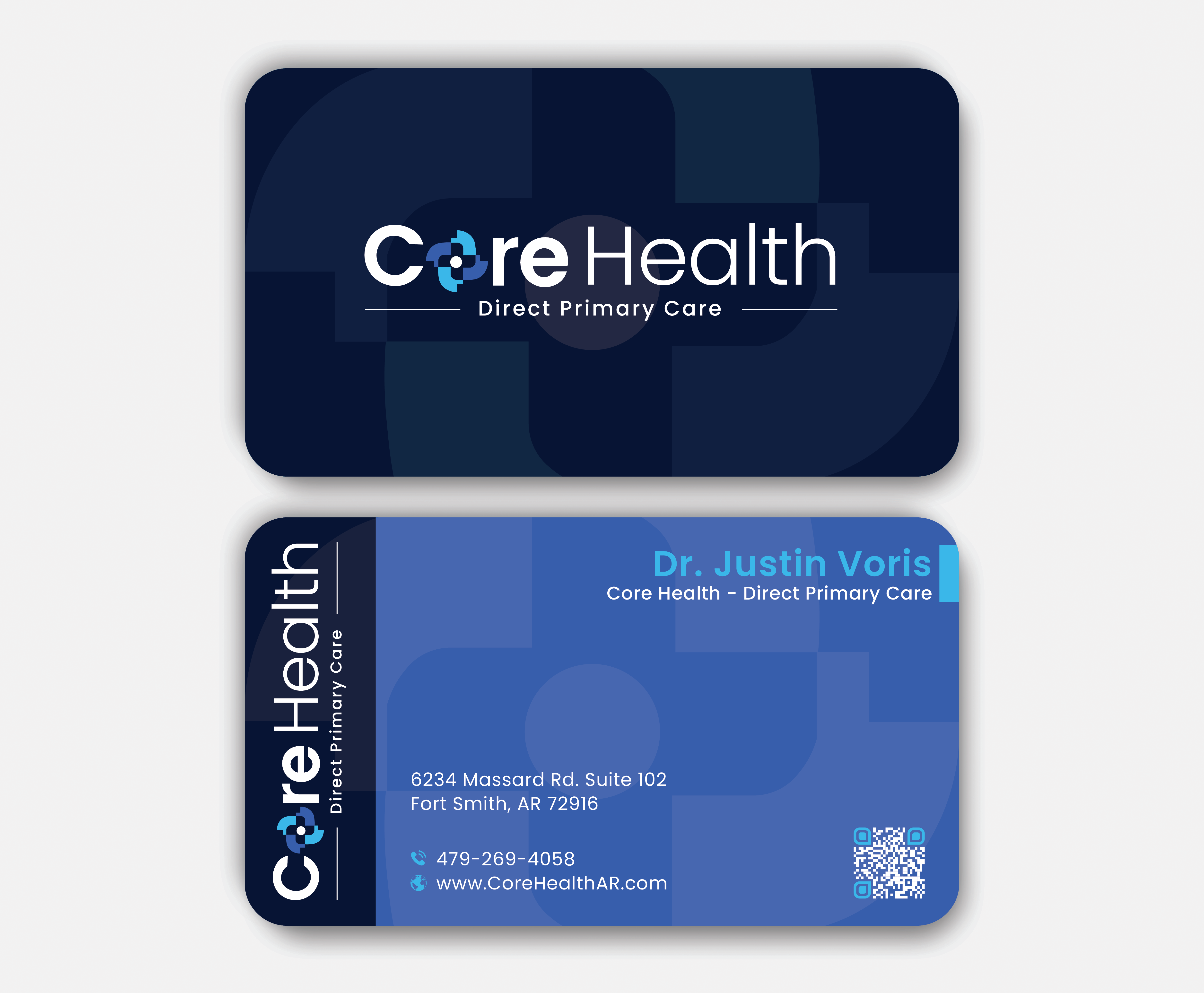 Diseño de Tarjeta de Presentación por DesignerShahadat para Core Health, PLLC | Diseño #36191758