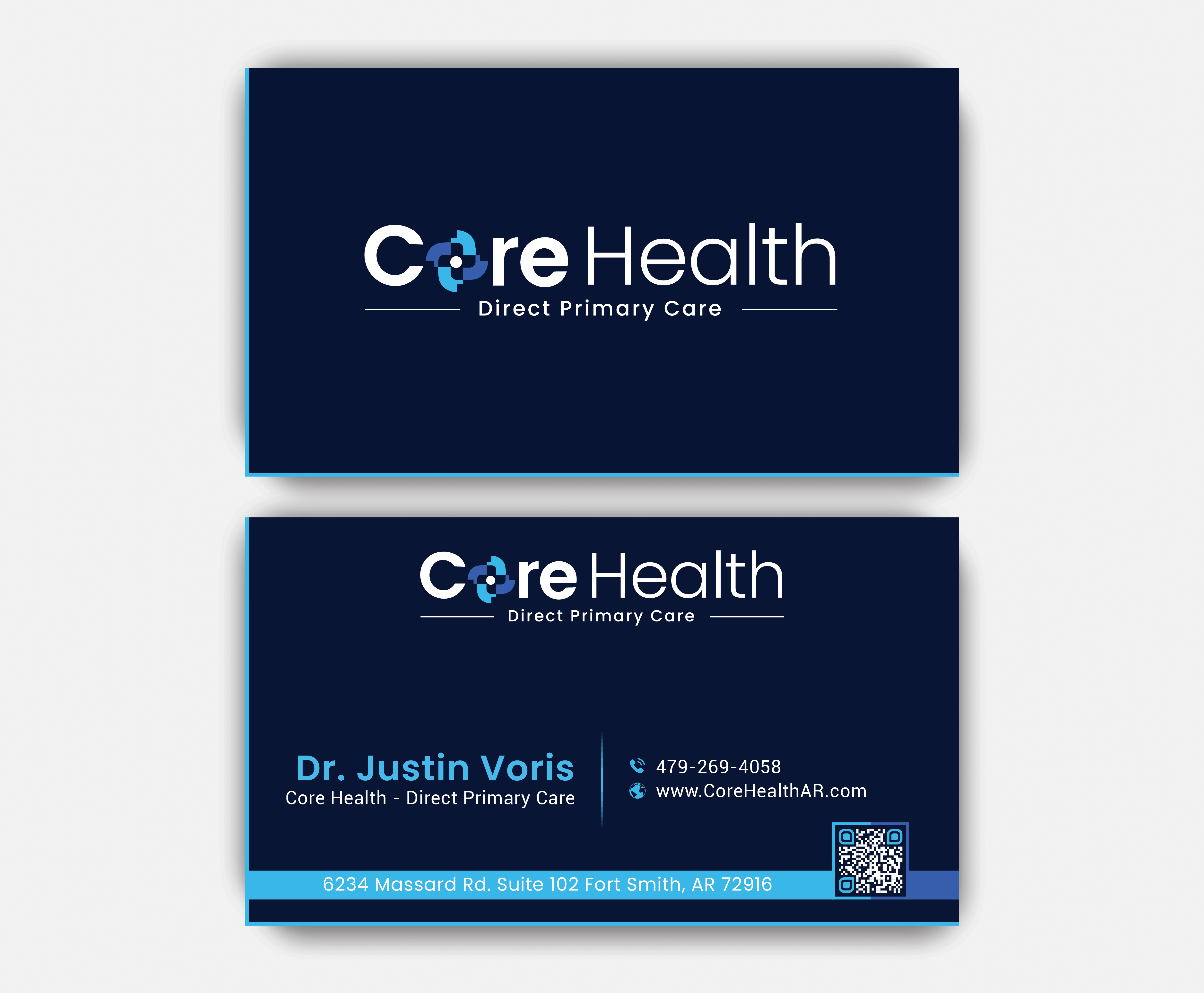 Diseño de Tarjeta de Presentación por DesignerShahadat para Core Health, PLLC | Diseño #36191816