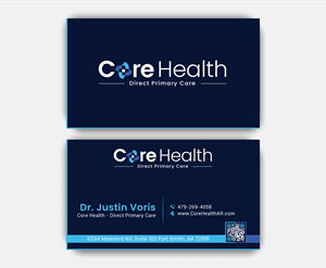 Design de Carte de Visite par DesignerShahadat pour Core Health, PLLC | Design : #36191816