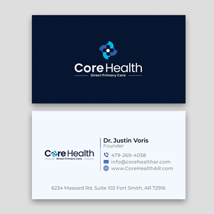 Design de Carte de Visite par Majed D pour Core Health, PLLC | Design : #36189389