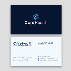 Design de Carte de Visite par Majed D pour Core Health, PLLC | Design : #36189504