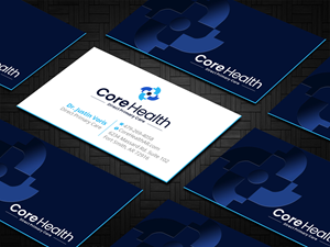 Business Card Design by LAXMI DESIGNHUB for Core Health, PLLC | Design #36193256