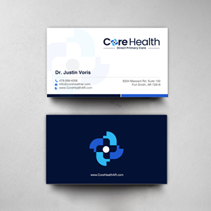 Design de Carte de Visite par chandrayaan.creative pour Core Health, PLLC | Design : #36193062