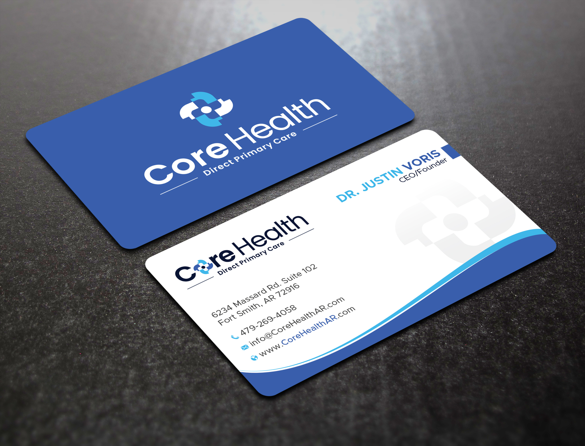 Visitenkarten-Design von Uttom 2 für Core Health, PLLC | Design #36192214
